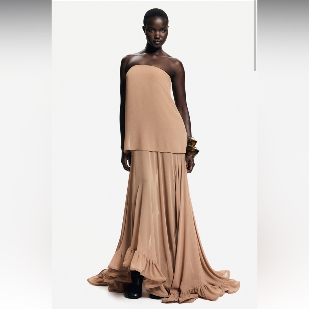 Viral H&M Tan Maxi Dress - Never Worn